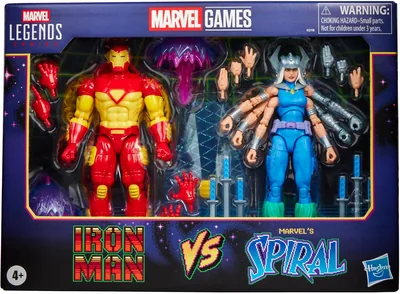Marvel Legends Series: Iron Man vs. Marvel's Spiral, Figuras Coleccionables de 15 cm