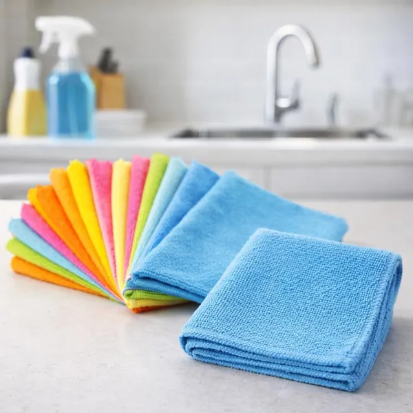 Kit com 20 Panos de Microfibra Premium - 25x25cm - Alta Absorção para Limpeza - Casa, Carro, Vidros, Cozinha