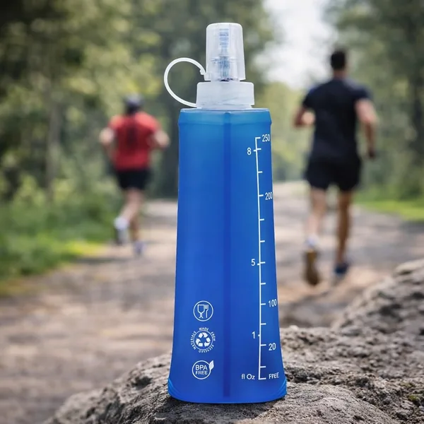 Garrafa Dobr vel Premium Soft Flask 250ml Para Corrida Ciclismo Hidrata  o Esportiva Bico Antivazamento Livre De BPA Garrafinha Flex