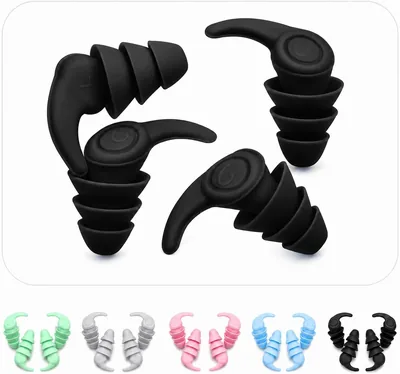 Kit Protetor Auricular Tampão de Ouvido 2 Pares Abafador Antirruído Silicone 3 Camadas Antirruído para Dormir Estudo Natação - Best Deal