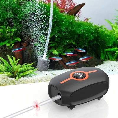 Hygger Ultra Quiet Aquarium Air Pump 2W with Accessories