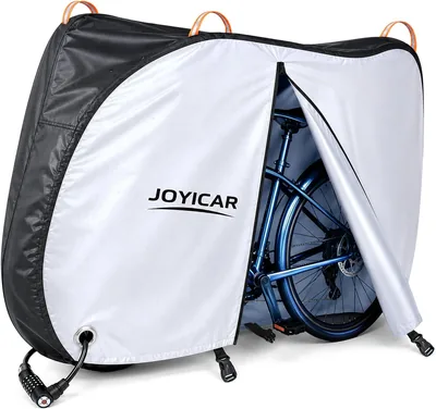 自転車カバー 300D厚手生地＆ダブル開水密ジッパー UPF50+ UV保護 水圧耐性