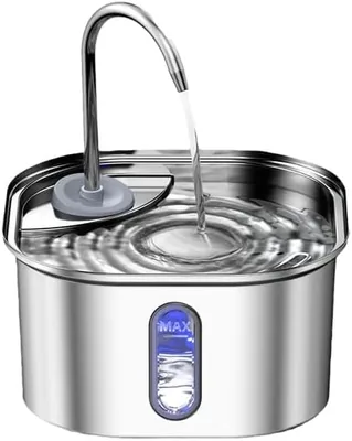 TopikaPet Stainless Steel Cat Water Dispenser - Best Deal