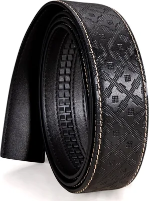 Men's Ratchet Belt Replaceable Strap Buckle