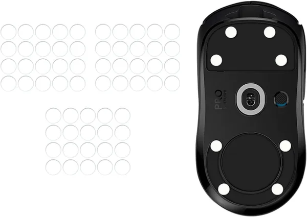 YOOJ ICE V2 DIY Universal Mouse Skates, 60-Piece PTFE Dots Skates, White or Black