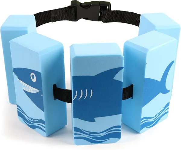 Swimming Belt Children 3-6 Years, Adjustable Swimming Belt Aid Child Swimming with 5 EVA Swimming Cushions, Swimming Float Belt for Children up to 30 kg