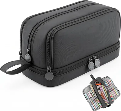 KIROGILY Estuche para Lapices con Cremallera, 4 Compartimentos, Ideal para Escuelas, Mejora tu Experiencia de Dibujo