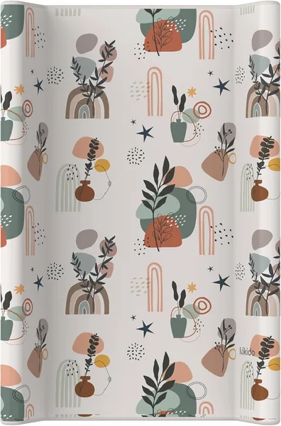 Kikido Cuna para Cambiar Pañales 50 x 70 cm - Naturaleza - Impermeable con Bordes - Cuna para Cambiar para Mesas y Comodas
