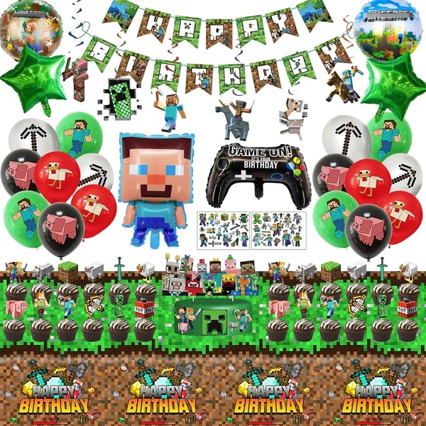 Set di decorazioni per il compleanno dei bambini, 57 pezzi
