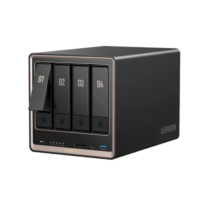 UGENN NASync DXP4800 GT 4-Bay NAS für Kreative und Büroteams (ohne HDD) | AMD Ryzen R2514, Dual 10GbE, 8GB DDR4 bis 64G - 28% Rabatt