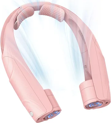 Halsventilator mit 6 Geschwindigkeitsstufen, 6000 mAh (6-20 Stunden) USB-Ladung, händefrei, 360° Luftstrom, NEU
