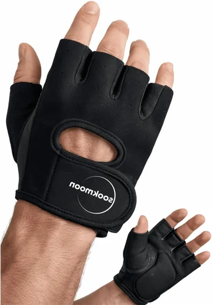 Luva Academia Muscula o Crossfit Unissex Ajust vel Prote o Antiderrapante Neoprene Tamanho nico Par