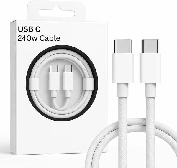 240W USB C to USB C Cable (2M), PD Type C Fast Charging Cable, USB C Charger Cord Compatible with MacBook, 17/16 Series
