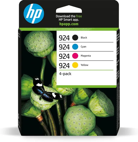 HP 924 CMYK Original Ink Cartridge Pack de 4