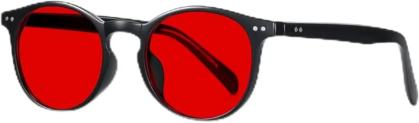 Rimerakea Blue Light Blocking Glasses Unisex Sleep Acceleration Glasses Anti-Glare UV Protection Anti Blue Ray Glasses Before Bedtime for Phones Computers TV Screens