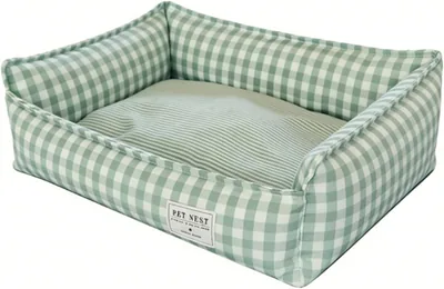 Generic Orthopedic Dog Beds, Rectangle Pet Bed, Washable Grid Cat Bed