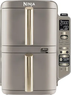 Ninja Double Stack XL Thermoprobe Air Fryer - 4 Niveaux de Cuisson, 2 Grilles, 9.5L - Meilleure Offre
