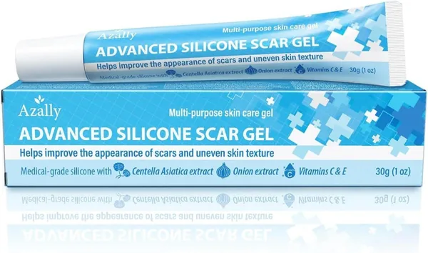Crema per la rimozione delle cicatrici in gel di silicone: ideale per le cheloidi, le cicatrici post-operatorie, le smagliature e l'acne - con Centella - Best Deal