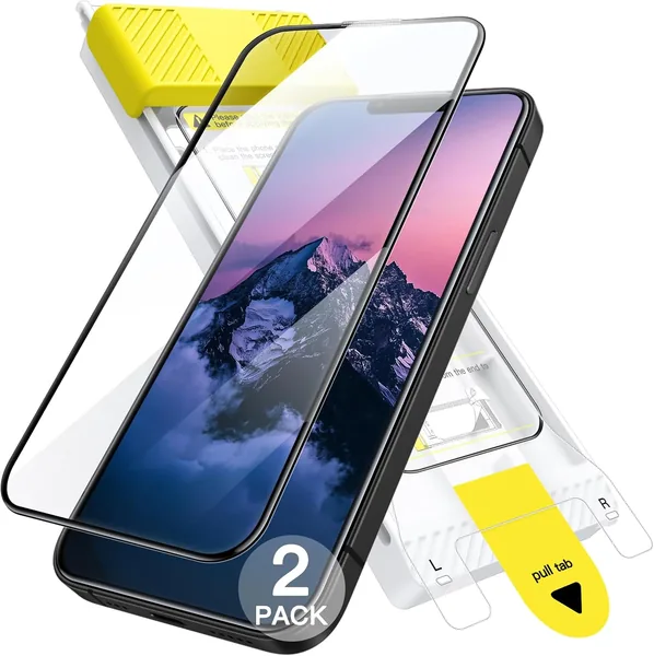 JETech Nieskończoność Ochraniacz Ekranu dla iPhone 17e (2026), Szkło Hartowane 9H+ 3D Pełna Pokrycie, Anty Odciski