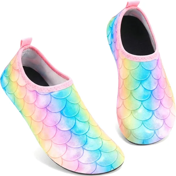 Maxmana Secret Kids Swim Water Barefoot Sports Shoes Quick Dry Non-Slip for Beach Surf Aqua Pool Socks