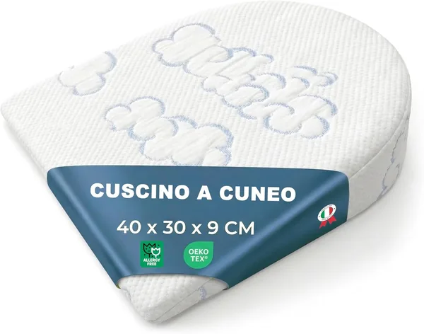 Manami Anti-reflux Wedge Cushion for Baby, 40 x 30 x 9 cm