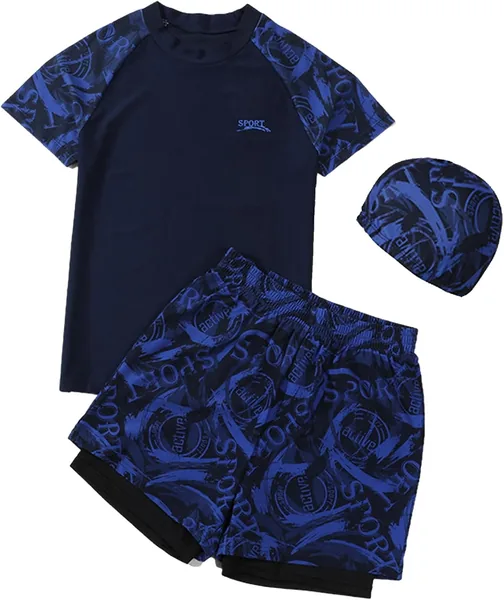 SAHRI Boys 3 PCS Swimsuit Set - Beach Swimwear