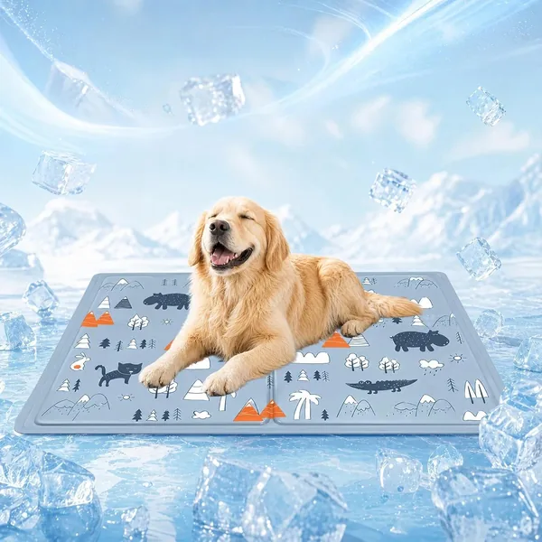 Tapis rafraîchissant pour chien TFSZE, auto-refroidissant, imperméable et résistant aux rayures, idéal pour l'été, maison - Best Deal