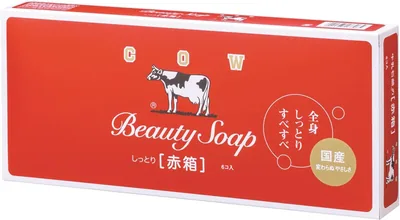 カウブランド ミルク石鹸 赤箱 6個入（3.0oz×6） ローズ調 牛乳成分 牛脂 スクワラン保湿型クリーム
