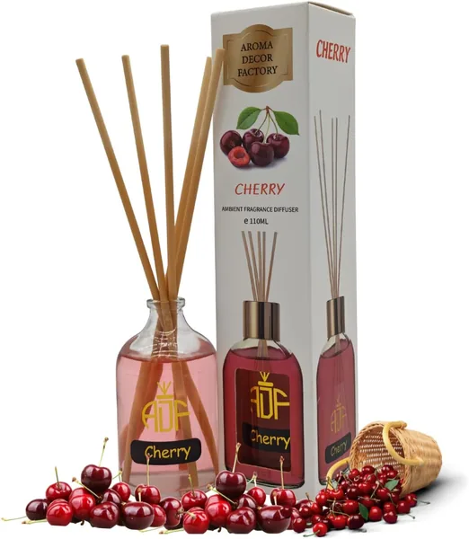 Dealzlot Ambient Fragrance Reed Diffuser, Long-Lasting Natural Fragrance with 6 Rattan Sticks