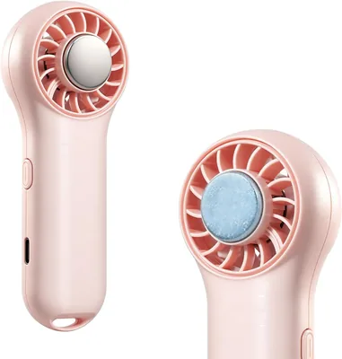 Ventilatore Winwj con Funzione di Raffreddamento, Portatile 20000 RPM, Autonomia 20.5 Ore, 4 Velocità Ricaricabile USB