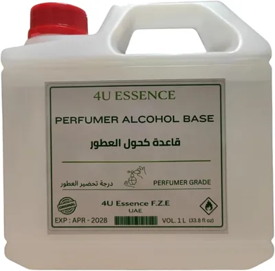 4U Essence Perfumer's Alcohol Base 1L - DIY Perfume Solvent | 96% Ethanol