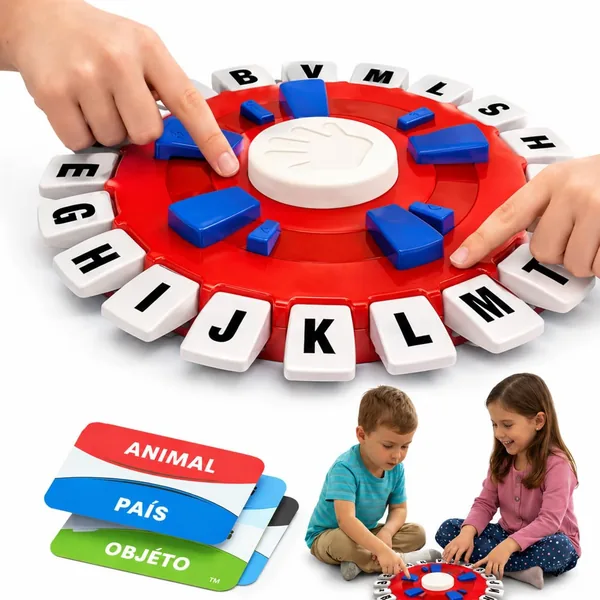 Tapple Jogo de Tabuleiro Trava Letras Tipo Stop com Timer