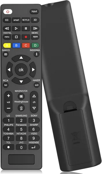 Universal TV Remote for Samsung, LG, TCL, Philips, Vizio, Hisense, Sharp, Sony, Panasonic, Sanyo, Insignia, Toshiba and Other Brands LCD LED 3D HDTV Smart TV Remote Control Battery