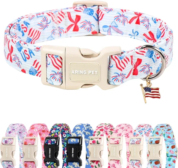 ARING PET 4th of July Dog Collar