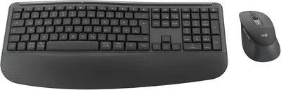 Logitech Signature Comfort Plus Tastatur und Maus-Set MK880: Bequeme Standardtastatur mit Handgelenkstütze, jetzt 5% Rabatt