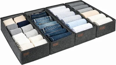 MEKAA® Essenzial 100-Fach-Organizer für PAX 100 cm Kleiderschrank | Set mit 4 - passend für PAX Regale & KOMPLEMENT Schubladen