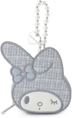 Sanrio House Tweed Face Mini Pouch, LBLU, One Size - Best Deal