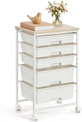 VASAGLE 5 Drawer Rolling Cart 15% Off