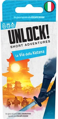Asmodee UNLOCK! SA: IL CAMmino DEL KATANA - Gioco da Tavolo Escape Room | Collaborativo e Investigativo con App - 1-6 Giocatori
