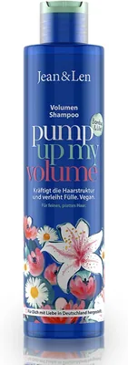 Jean & Len Shampoo Volume Bambus & Lilie für dünnes und feines Haar, verleiht Fülle und Glanz, Blumenduft, parabens- und silikonfrei - 7% Rabatt
