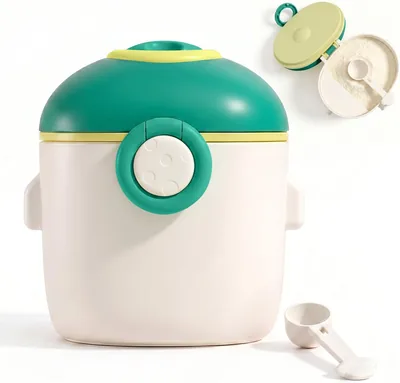 Dosificador de Leche en Polvo Grande 750ml, Dispensador Portátil para Bebé con Cuchara Integrada, Caja Almacenamiento Hermética - 13% Off