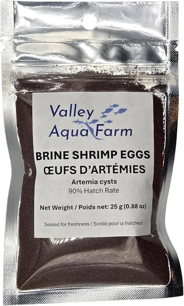 Brine Shrimp Eggs (Artemia Cysts) - 90% Hatch Rate - Fry Food for Freshwater and Saltwater Fish
