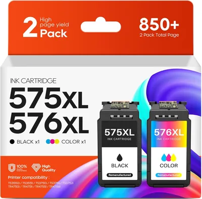 Cartucce di inchiostro di ricambio PG-575XL CL-576XL per Canon Pixma TR4755i/TR4756i - Risparmia il 19%