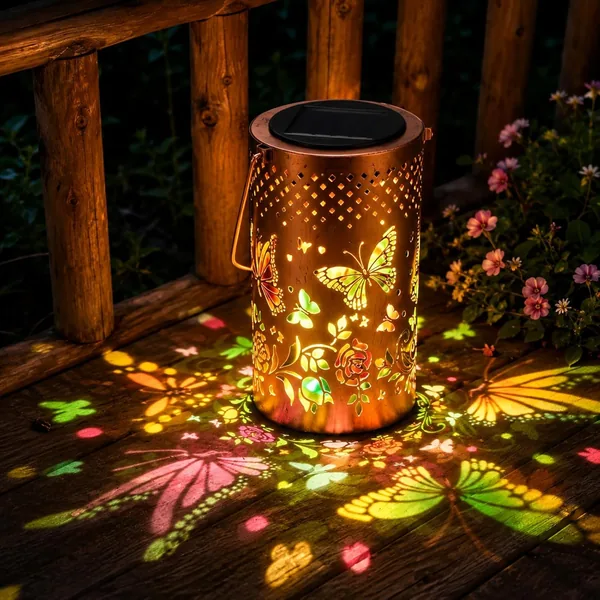 Lámpara Solar Exterior, Luces Solares para Jardín, IP44, Resistente al Agua, Lámpara Solar para Exteriores, Jardín, Decoración