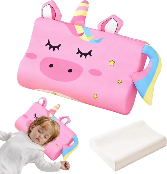 Cuscino Ergonomico TZEKING per Bambini con Memory Foam, Copertina Hipoallergenica, 45 x 27 x 6 cm, Respirante - Miglior Affare
