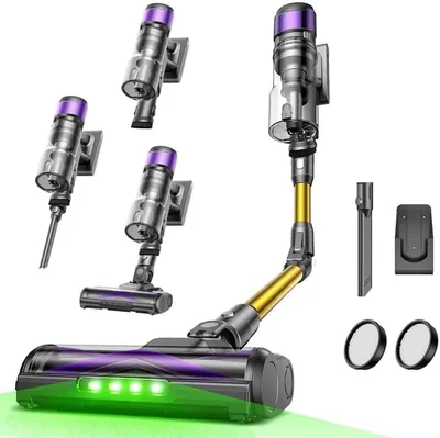 Ulténic U20 Cordless Vakfärd, 55kPa/60min Cordless Vakfärd med GreenEye Technologi, Falsk Röd