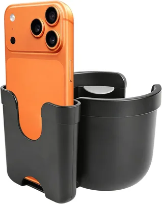 ABCORPHIC Uchwyt na napoje do wózka dziecięcego z uchwytem na telefon komórkowy, 2 w 1, obrotowy o 360°, lepsza cena