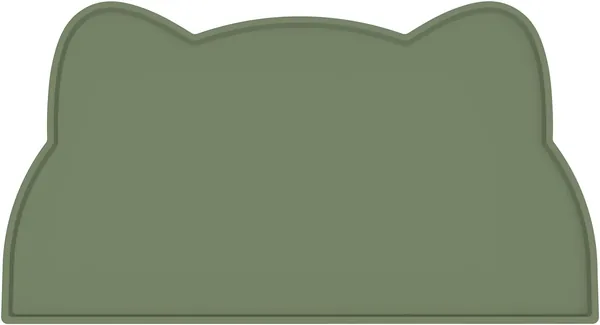 Matraca para Perro y Gato, Silicona Antideslizante Impermeable Alimentador de Mascotas (Verde Oliva, 44 x 25 cm) Mejor Oferta