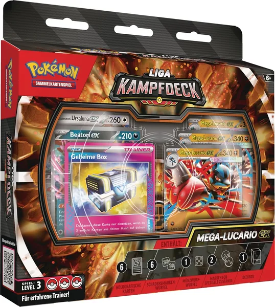 Pokémon - Trading Card Game: Liga-Kampfdeck Mega-Lucario-ex (1 sofort spielbares 60-Karten-Deck mit Mega-Lucario-ex) Best Deal