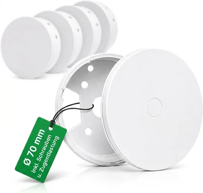 Elektro Butler Deckensteckdose Weiß - Lampendekor 70 x 30 mm Kabelverkleidung Deckenrose Weiß für eine saubere Installation (19% Rabatt)